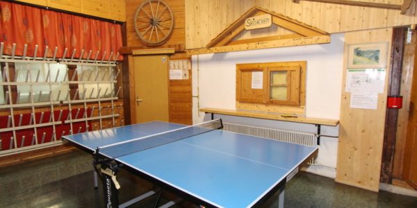 Gästehaus Club Vorarlberg Tischtennisraum